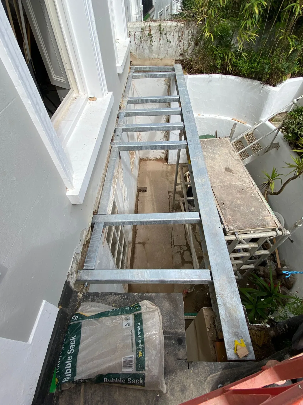 Galvanised fabricated steelwork on a MAH Steel East Sussex project