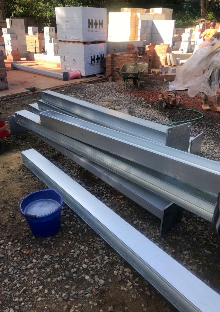 galvanised steel, steel columns, MAH Steel, steel fabricator, metal fabricator, steel fabrication, metal fabrication