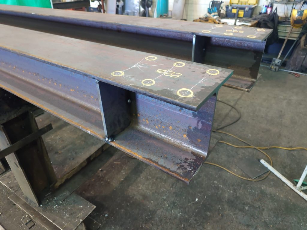 steel frame, steel frames, metal frame, metal frames, steel columns, RSJ beams, universal beams, RSJ beams near me, metal fabrication factory Kent, metal factory Kent, metal workshop, metal workshop Kent