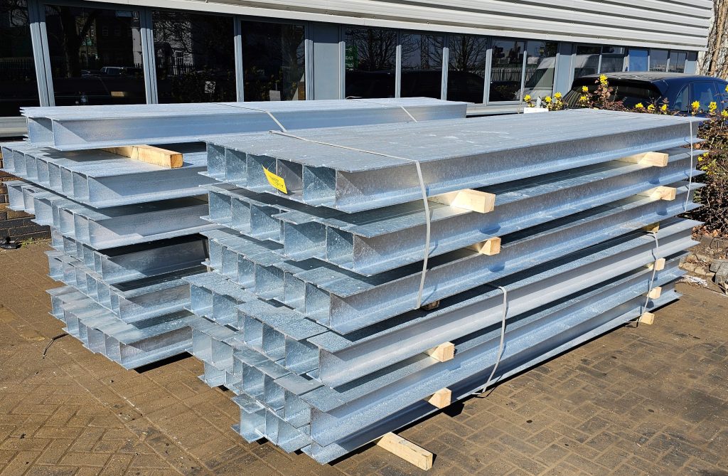 galvanised steel, structural steel, steel columns, custom fabrication, fencing support, custom steel fabrication, Suffolk steel fabrication, Suffolk steel fabricator, Suffolk steel fabricators, steel delivery, seamless steel delivery, building materials